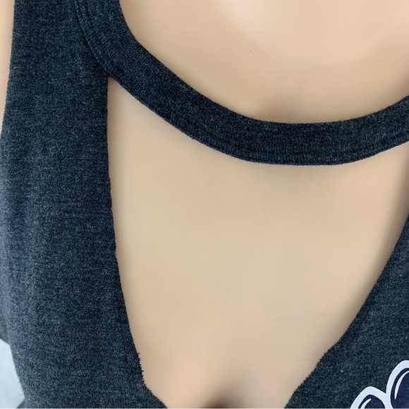 PINK Victoria’s Secret V- Neck Muscle Tee Paw Power Clemson University Tigers XS - Picture 3 of 15